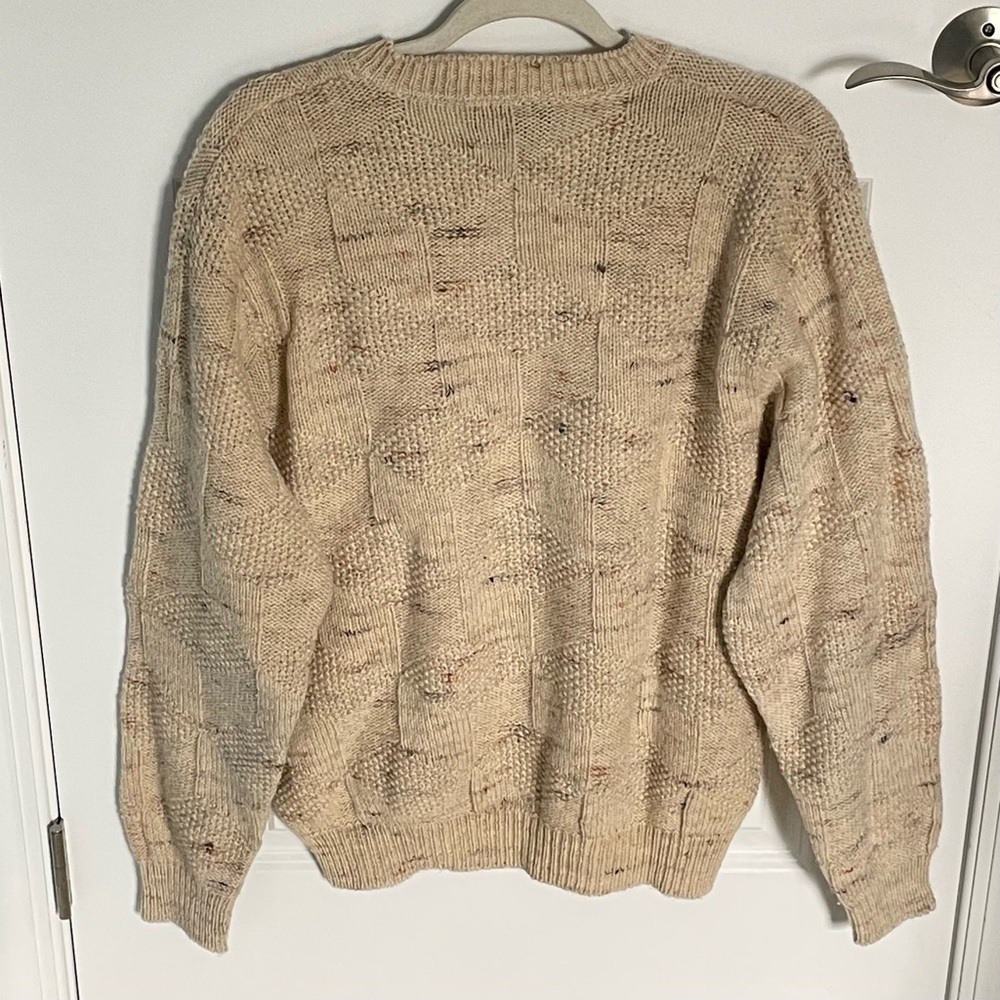 Pendleton Tan Wool V-Neck Knit Pullover Classic S… - image 7